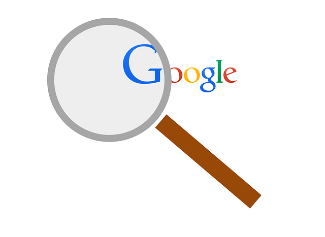 Google logo with magnifying glass over the first letter representing seo increase lake of the ozarks osage beach MO