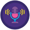 Podcasting mic and content marketing icon